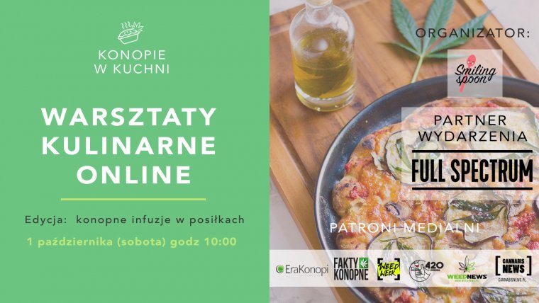 "Konopie w Kuchni" - Warsztaty Kulinarne online